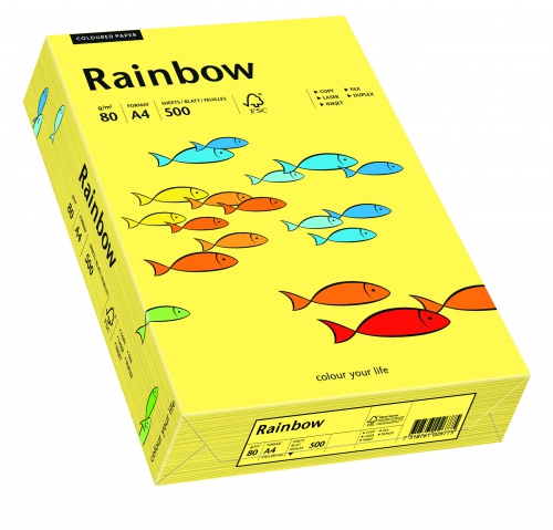 Papier ksero Rainbow A4 80g nr 16 żółty
