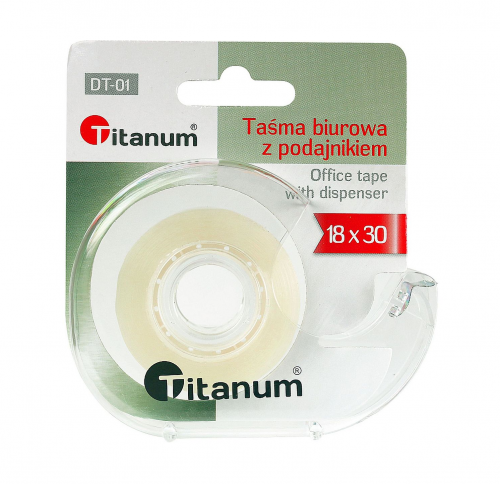 Podajnik do taśmy z taśmą Titanum 18X30 (DT-01)