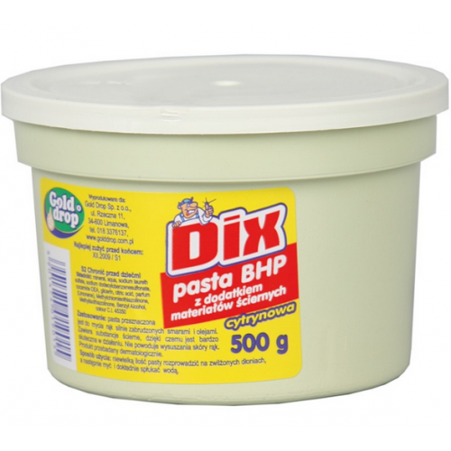 Pasta BHP Dix 500g ziarnista cytrynowa